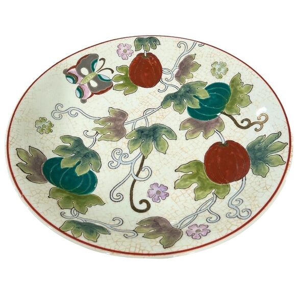 Vintage Nora Fenton Design Hand Painted Chinese Porcelain Wall Plate - Picture 2 of 7